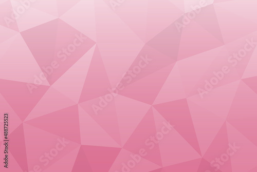 Abstract geometric low poly style vector illustration graphic background. Pink color Abstract triangle vector. 