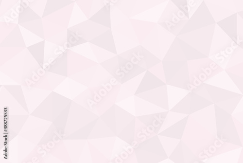 Fototapeta Naklejka Na Ścianę i Meble -  Abstract geometric low poly style vector illustration graphic background. Soft Pink color Abstract triangle vector. 