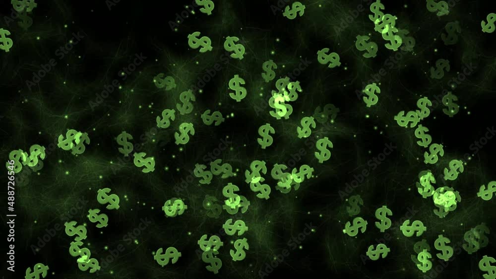 Dollar signs on web background Dollar signs on web background