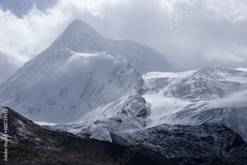Snow and glacier mountain in Tibet,China