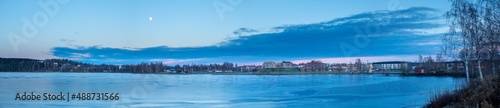 Town called Ludvika in Dalarna in wintertime, Sweden