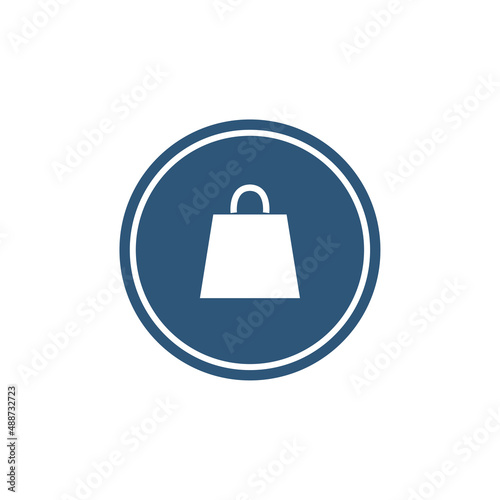 Vector icon. Modern illustration with the image of a bag, package.