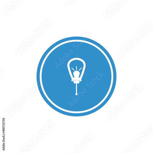 Modern vector icon-lamp, light, light bulb. Vector illustration for your design.