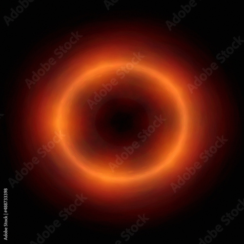 Bright abstract background with leaks. Lighting tunnel. Magic portal. Vivid sphere lens