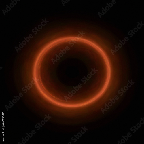 Bright abstract background with leaks. Lighting tunnel. Magic portal. Vivid sphere lens