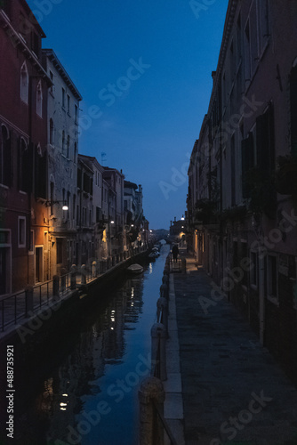 Venice, Italy, by Night, Venetian streets during the night
