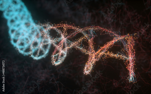 DNA molecule, illustration photo