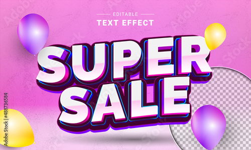Editable Text Effect Mockup. Vector Graphic Style