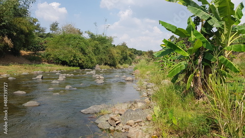 Cambodia. City of Pailin. Mountain river near the city of Pailin. Pailin province. photo