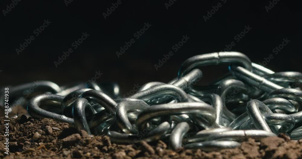 iron chain falls down