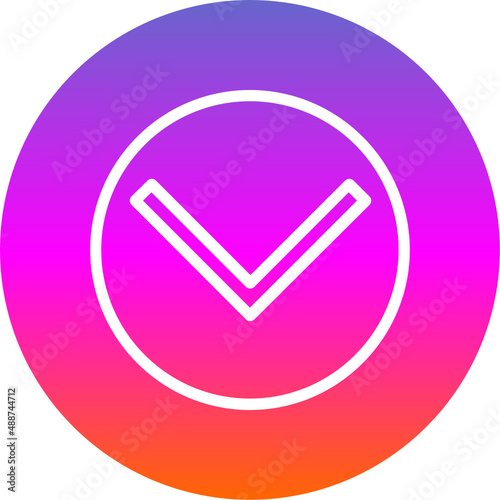 Chevron Circle Down Icon