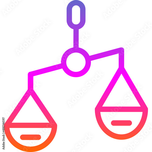 Balance Scale Left Icon photo