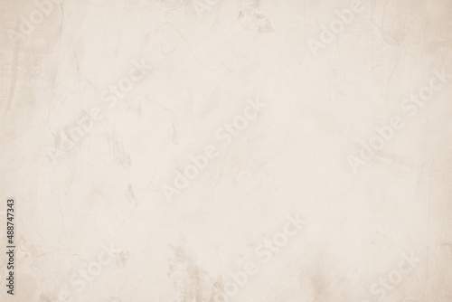 Cream concrete wall texture background for interiors or outdoor exposed surface polished distress. 