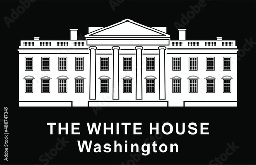 White House, detailed vector image