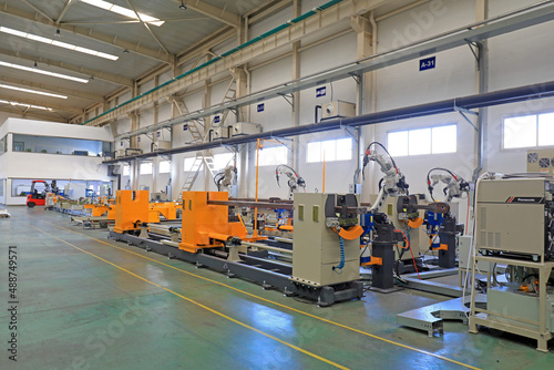 mechanical equipment on the production line of a welding equipment Co., Ltd., North China