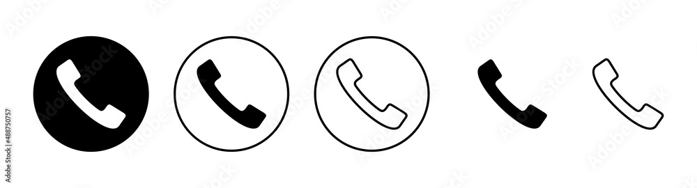 Call icons set. telephone sign and symbol. phone icon. contact us Call icons set. telephone sign and symbol. phone icon. contact us