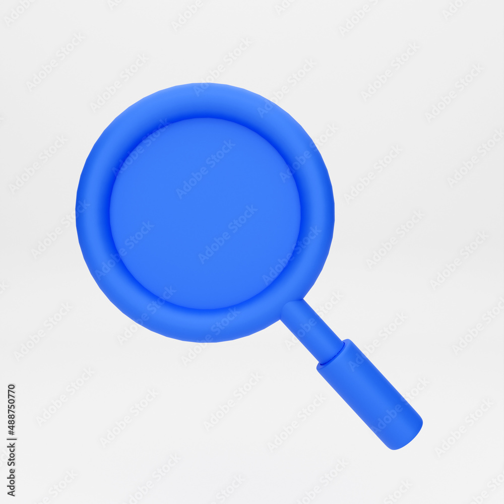 3d cartoon icon searching symbol magnifying glass for mockup template presentation infographic 3d render illustration 3d cartoon icon searching symbol magnifying glass for mockup template presentation infographic 3d render illustration