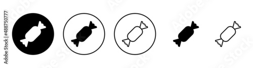 Candy icons set. candy sign and symbol.