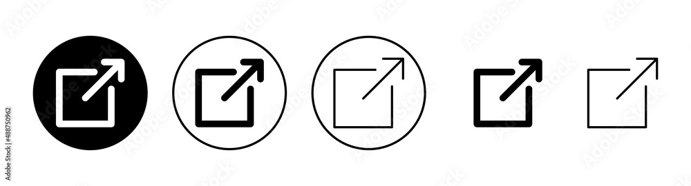 External link icons set. link sign and symbol. hyperlink symbol External link icons set. link sign and symbol. hyperlink symbol