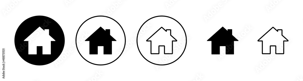 House icons set. Home sign and symbol House icons set. Home sign and symbol