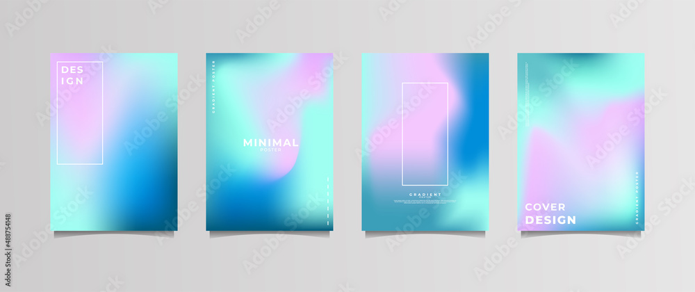 Fototapeta premium gradient poster for home wall decoration