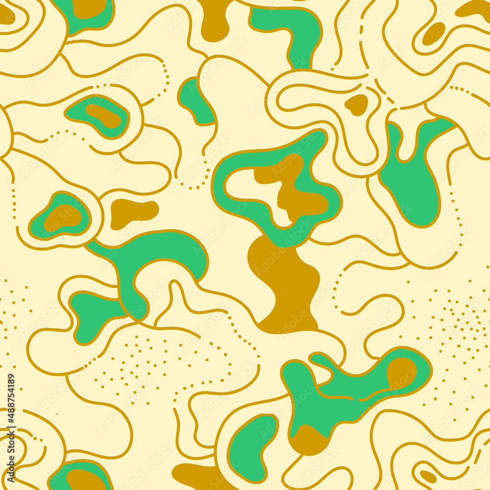 Seamless abstract artwor with unusual wave pattern