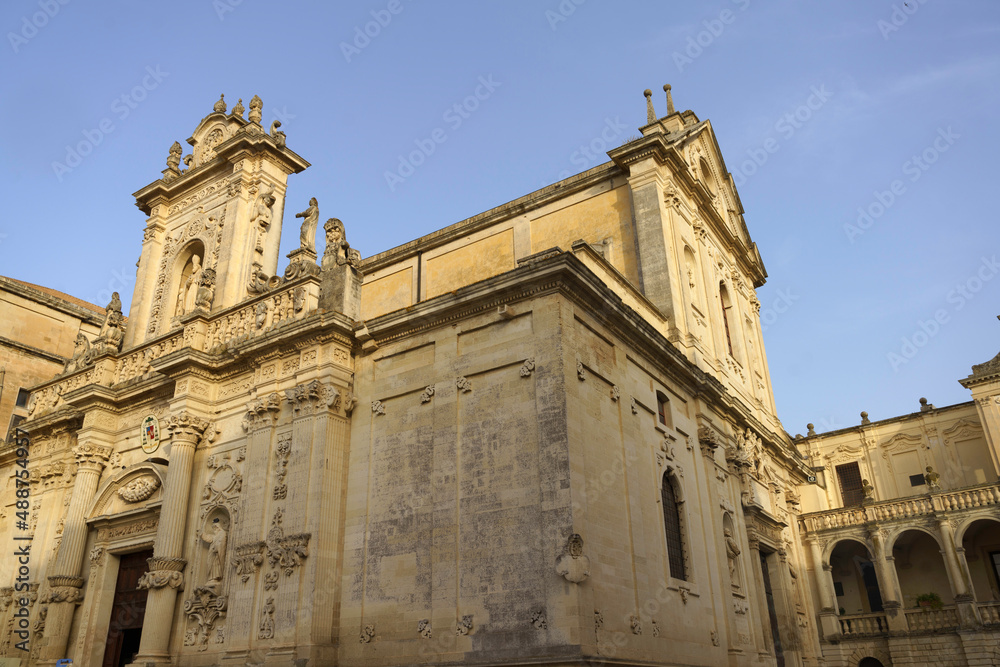 Lecce, Apulia, Italy: historic buildings in the cathedral square