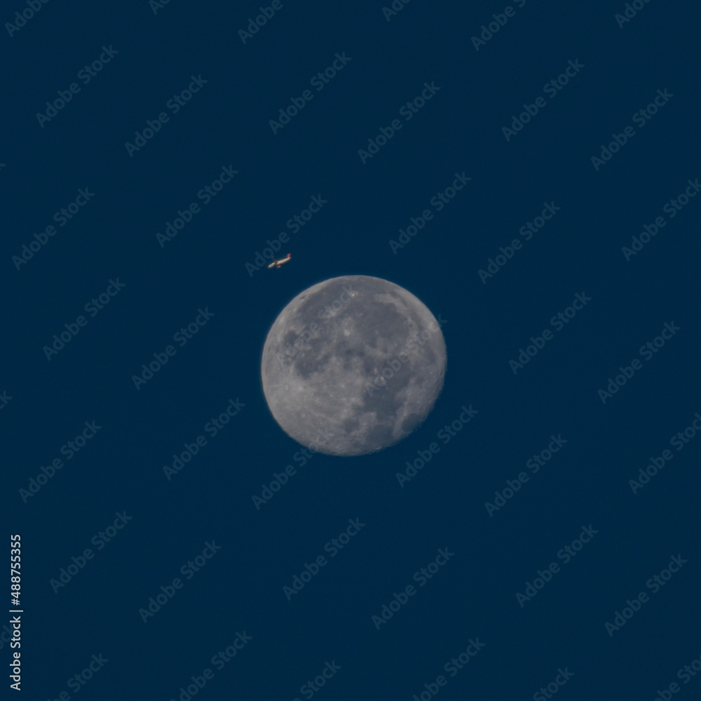 Fototapeta premium Flying to the moon