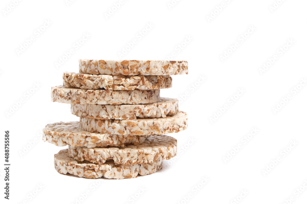 Wheat bread on a white background, a popular product is delicious and healthy food. Wheat bread on a white background, a popular product is delicious and healthy food.