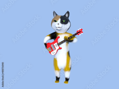 楽器を弾く猫たち・グループサウンズ © Tom.Msn&Gafuu