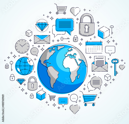 Global communication concep...