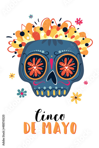 Cinco de Mayo  holiday in Mexico. Perfect for poster design  banner  flyer  greeting card and other. Vector EPS 10