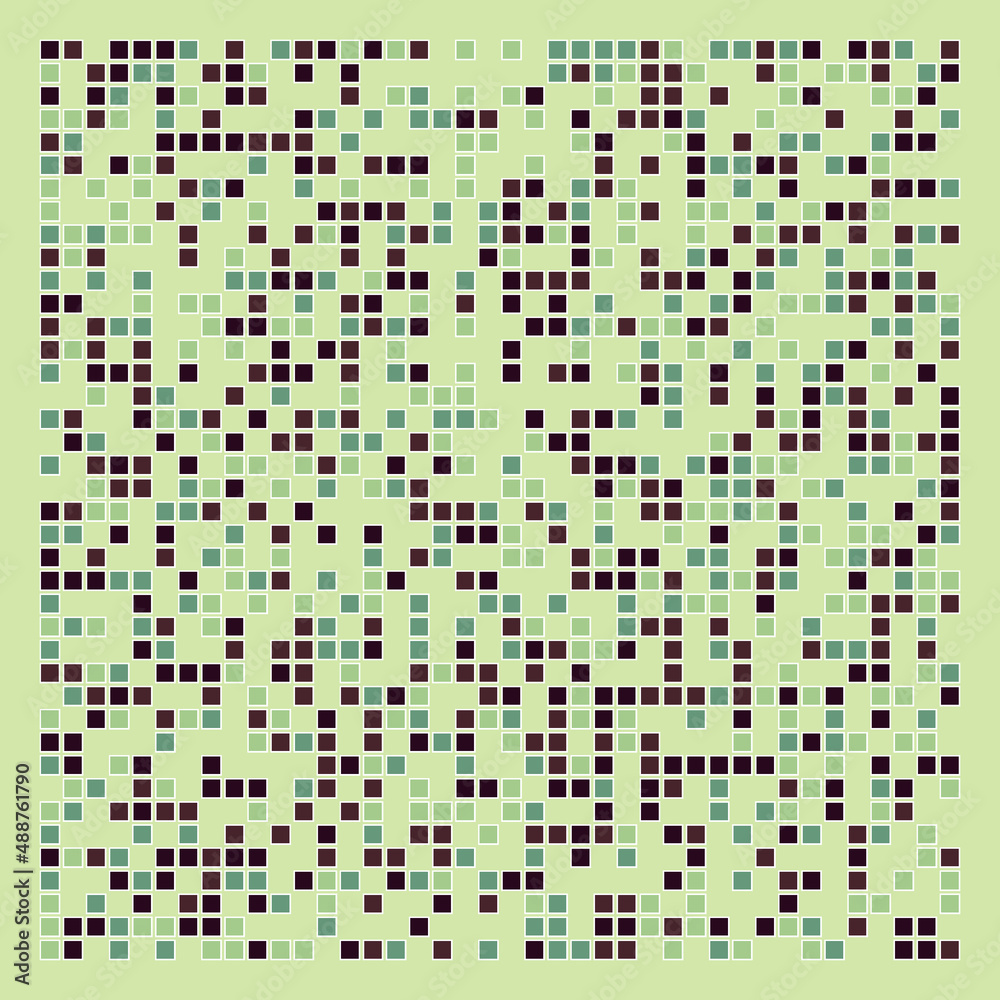 Fototapeta premium Offset Quads generative art background art illustration