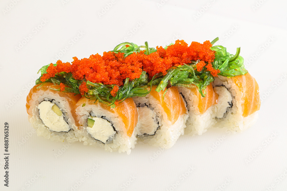 Japanese tradtional roll with salmon