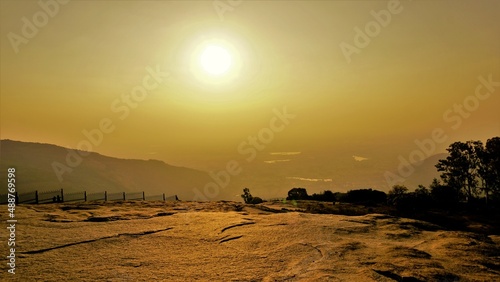 Nandi Hills. Hill station located near Bangalore, Karnataka, India photo