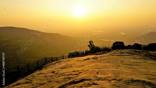 Nandi Hills. Hill station located near Bangalore, Karnataka, India photo