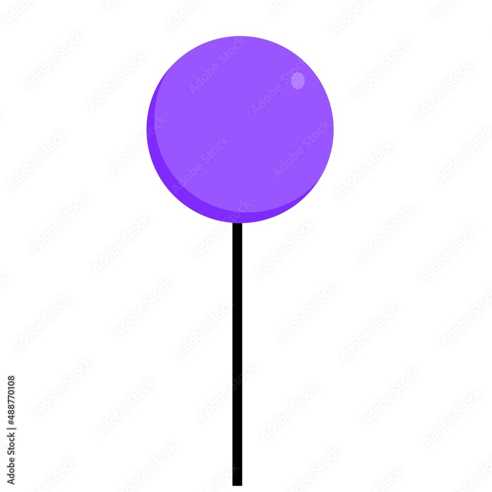 Vector graphic illustration of lolipop candy icon