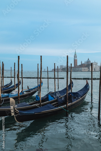 Gondola in picturesque Venice canal - Venice, Italy