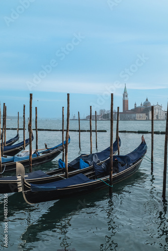 Gondola in picturesque Venice canal - Venice, Italy