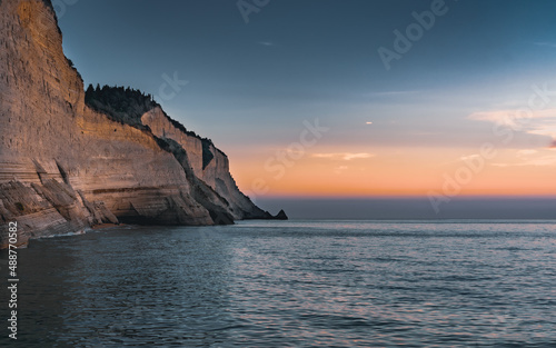 Cape Drastis during sun down.