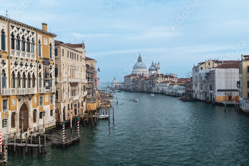 Grand Canal et basilique Santa Maria della Salute in Venice  Italy
