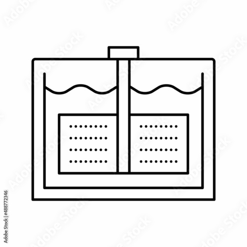 mixer plant cheese production line icon vector illustration