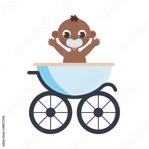 baby boy in pram