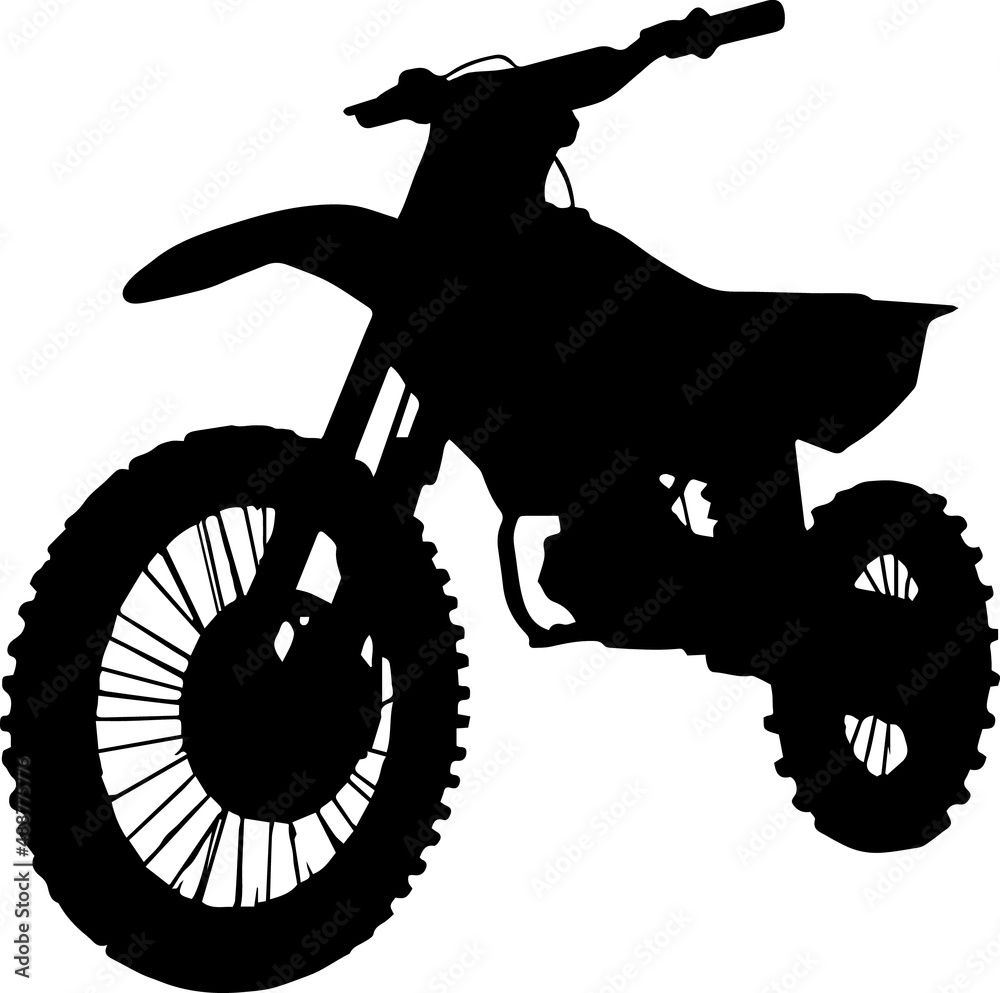 Dirt Bike Silhouettes Dirt Bike SVG EPS PNG Stock Vector | Adobe Stock