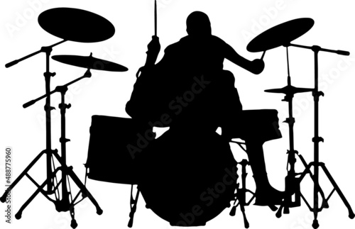 Drummer Silhouettes Drummer SVG EPS PNG