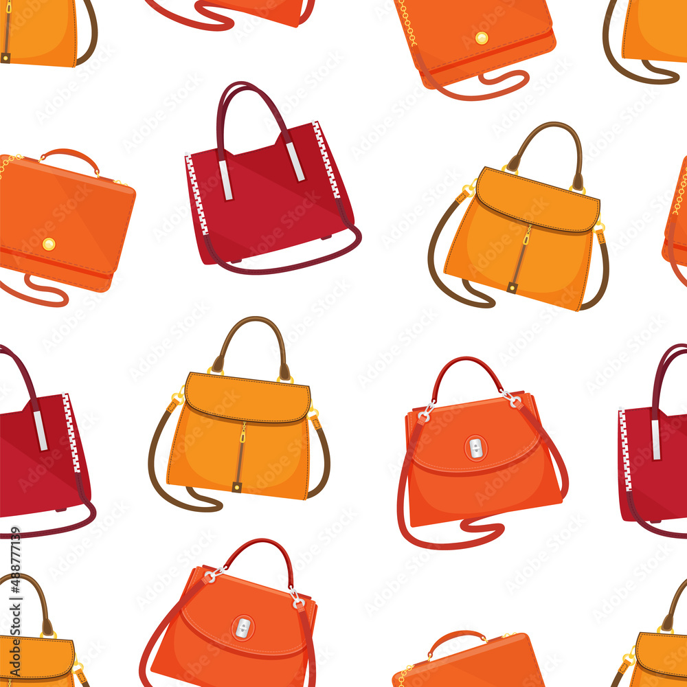 Ladies Handbag, Women's bags clipart, Purse Bundle