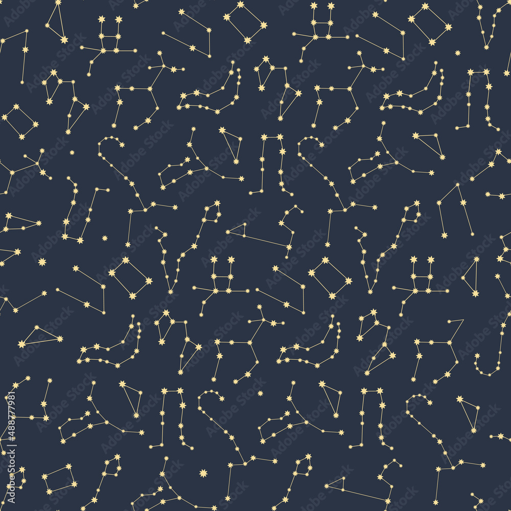 stars on the sky astrology signs vector seamless pattern stars on the sky astrology signs vector seamless pattern