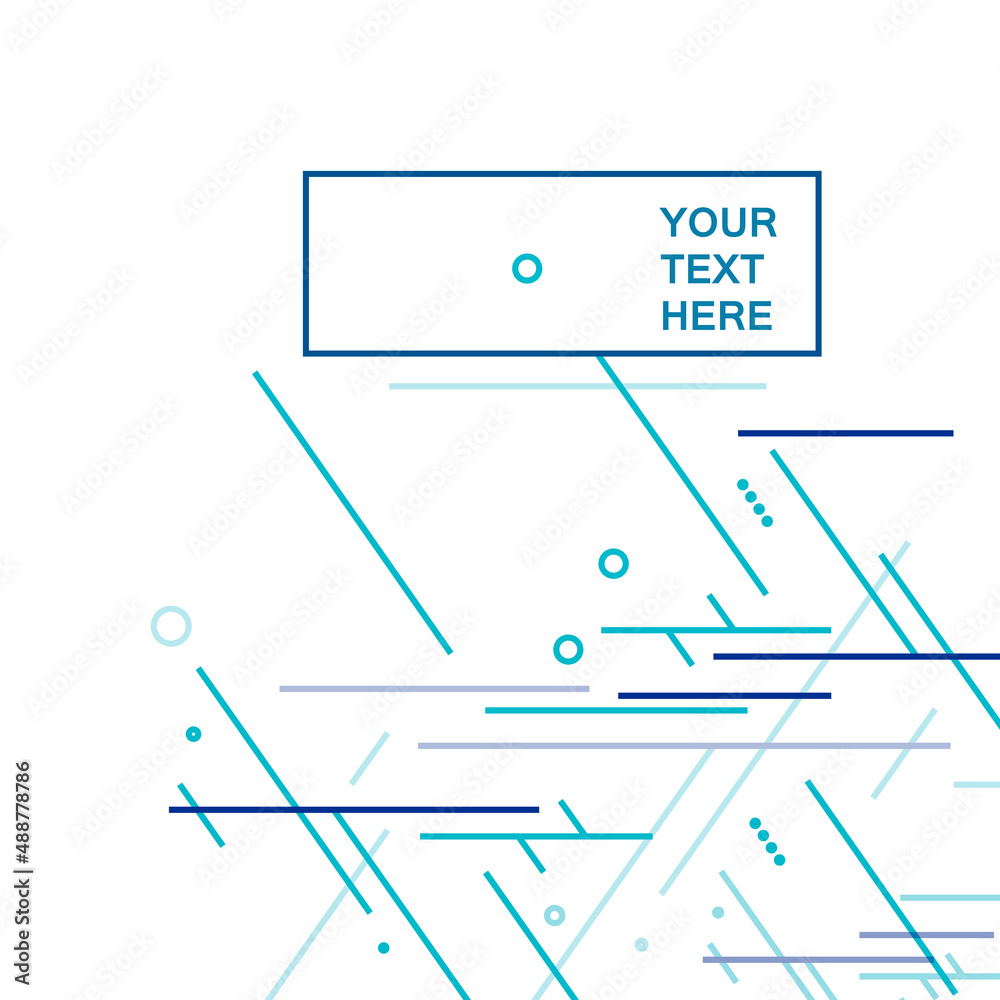Vector design with connect blue triangles and lines. Business and communication technology concept. Abstract modern background
