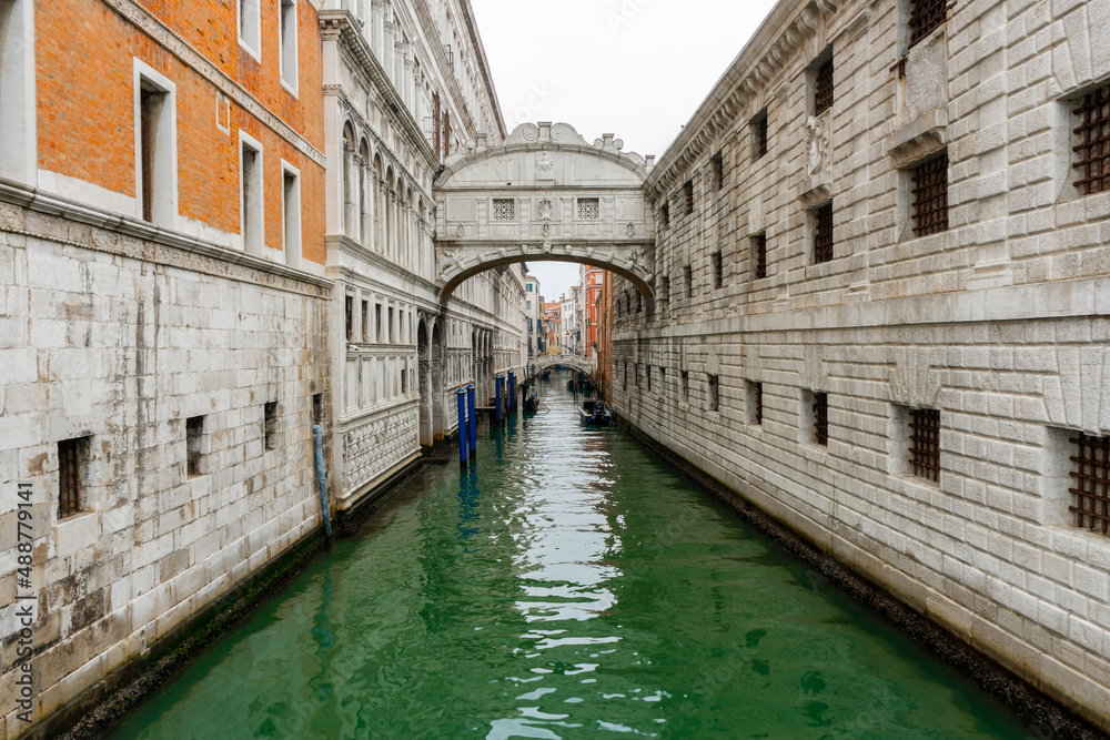 December 2, 2021 - Venice, Italy: The Bridge of Sighs (Ponte dei Sospiri). December 2, 2021 - Venice, Italy: The Bridge of Sighs (Ponte dei Sospiri).