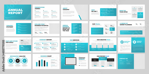Annual Report PowerPoint presentation design photo